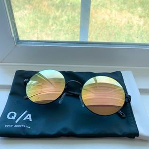 Quay Australia Electric Dreams Round Sunglasses